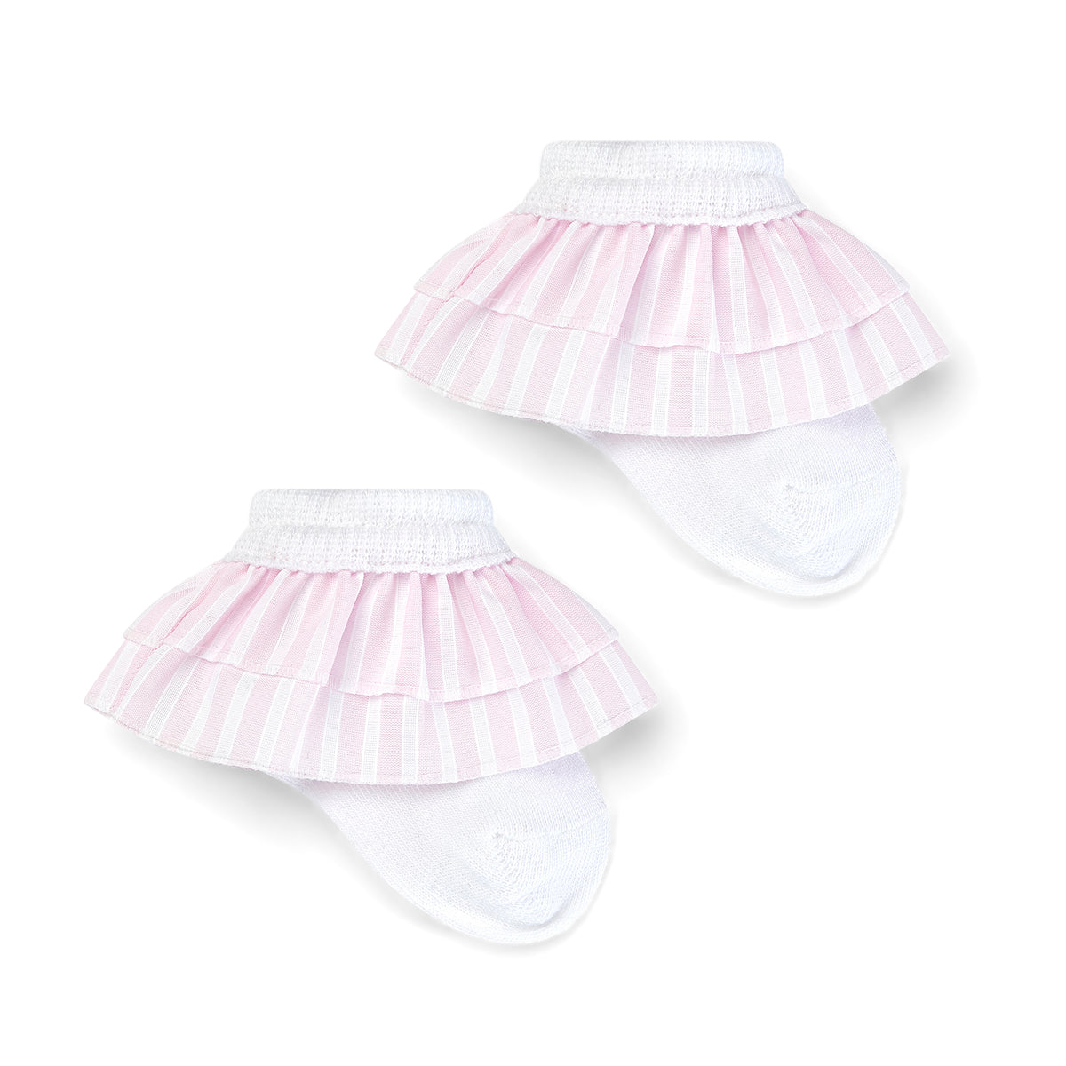 Little A Girls 'Annabell' Stripe Frill Socks