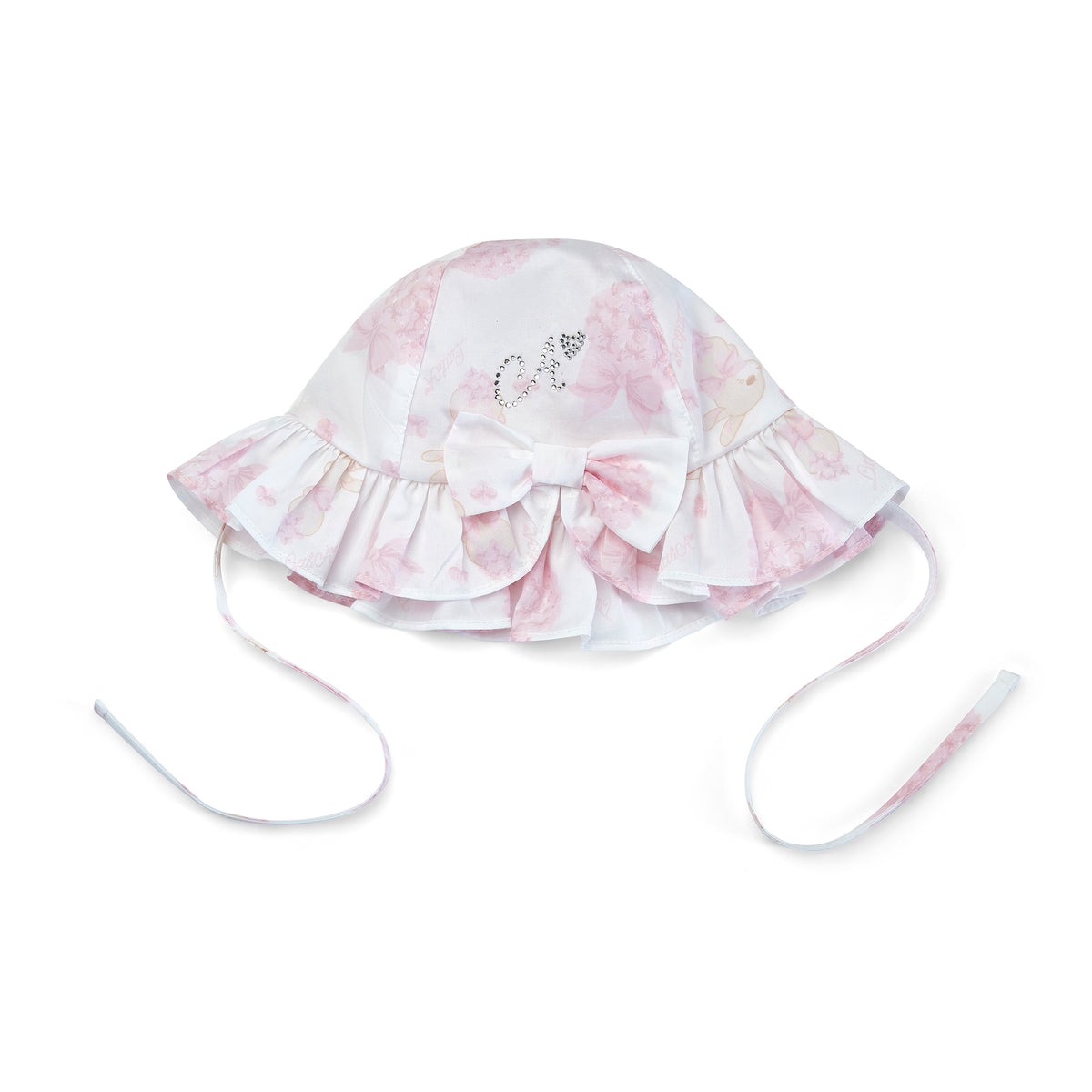 Little A Girls 'Aurora' Bunny Print Sunhat