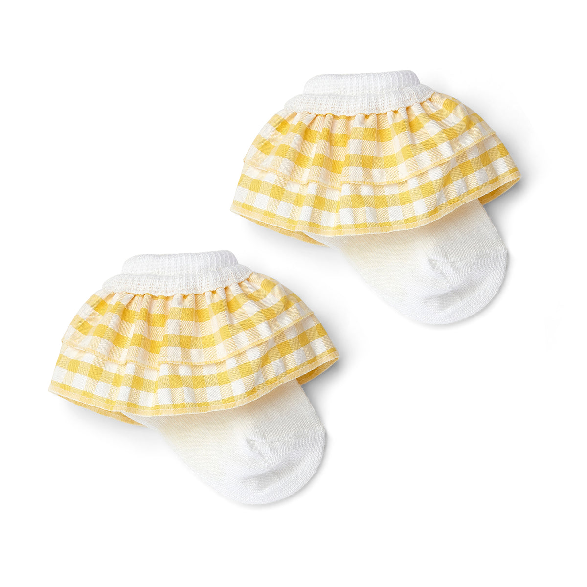 Little A Girls 'Annabell' Gingham Frill Socks