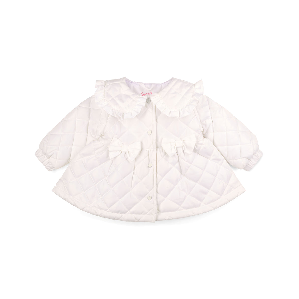 Little A Baby 'Penelope' White Quilted Jacket