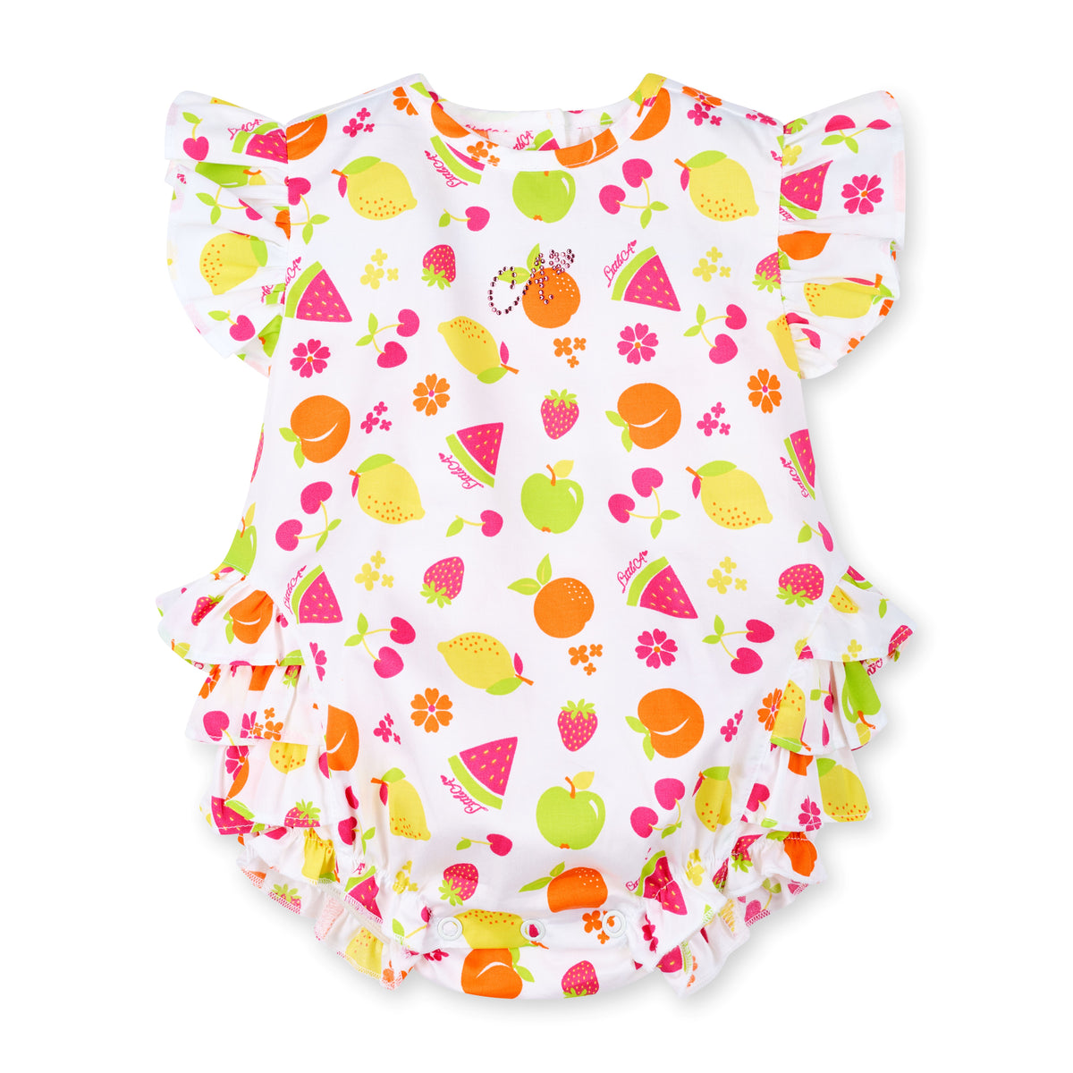 Little A Baby 'Paloma' Fruit Print Romper