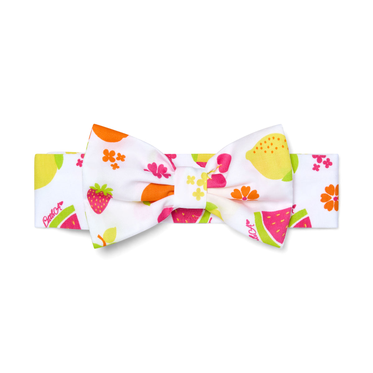 Little A Baby White 'Piper' Fruit Print Hairband