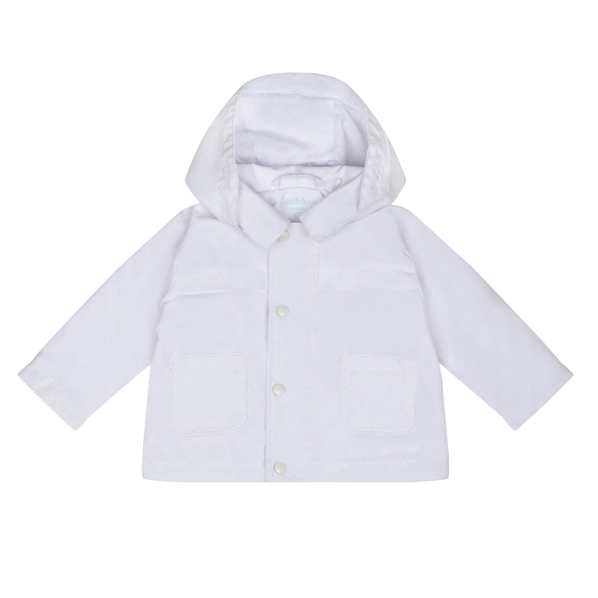 Mini Mitch Boys 'Spencer' White Hooded Jacket