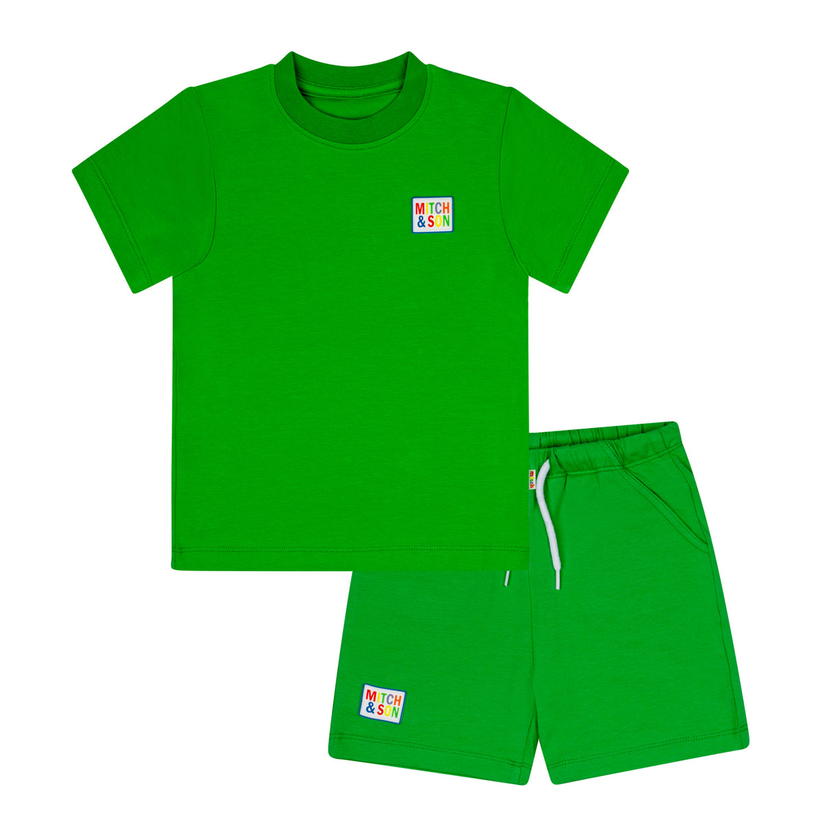 Mitch & Son Boys 'Verge' Green Shorts Set