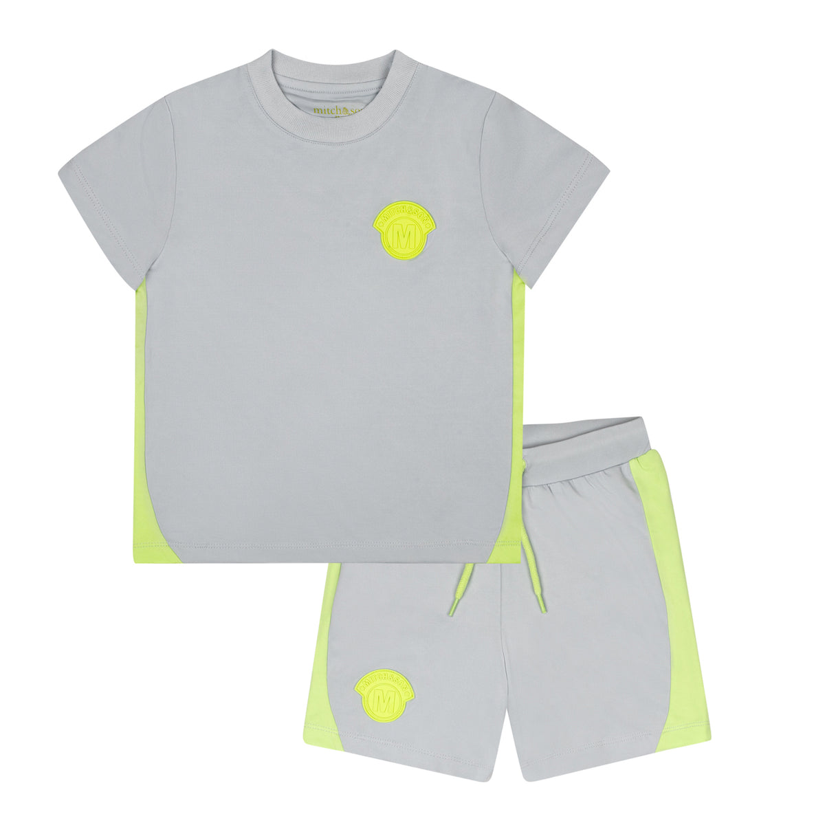 Mitch & Son Boys 'Wilder' Grey Poly Shorts Set