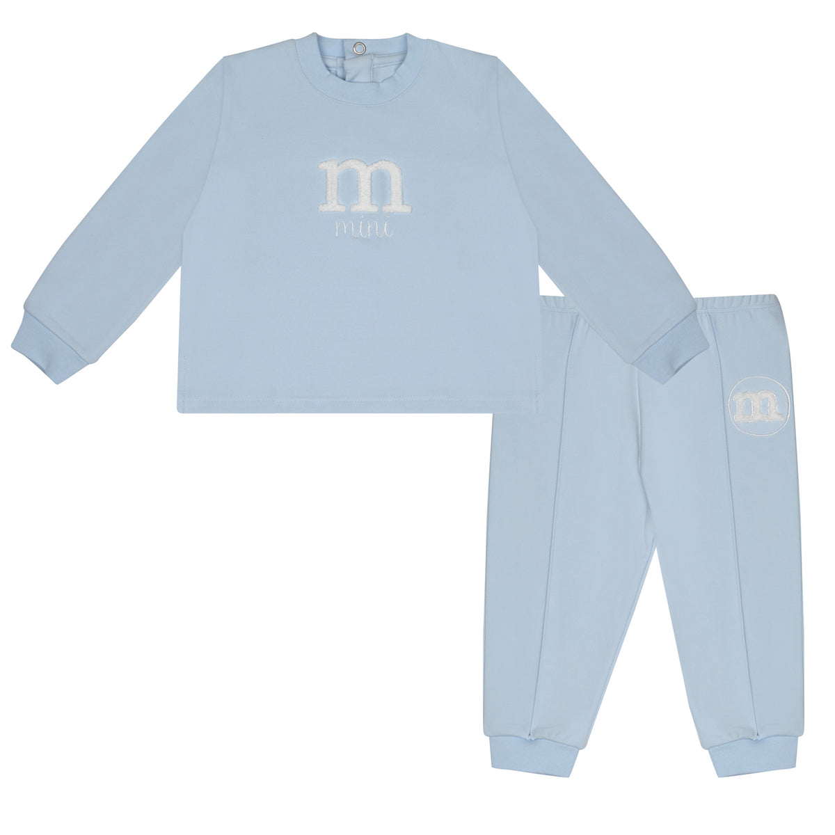 Mini Mitch Boys Blue 'David' Logo Jogsuit