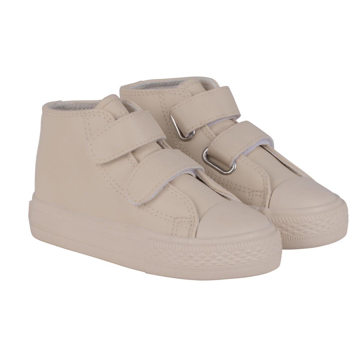 Mitch & Son Boys Beige Velcro High Tops