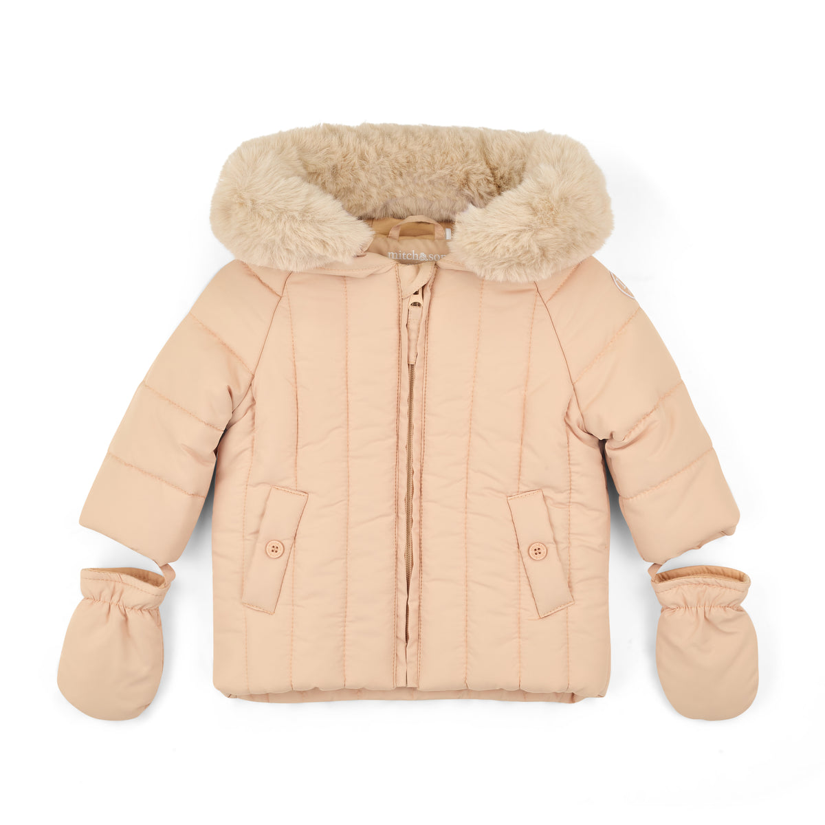 Mini Mitch Baby Beige 'Mikey' Coat