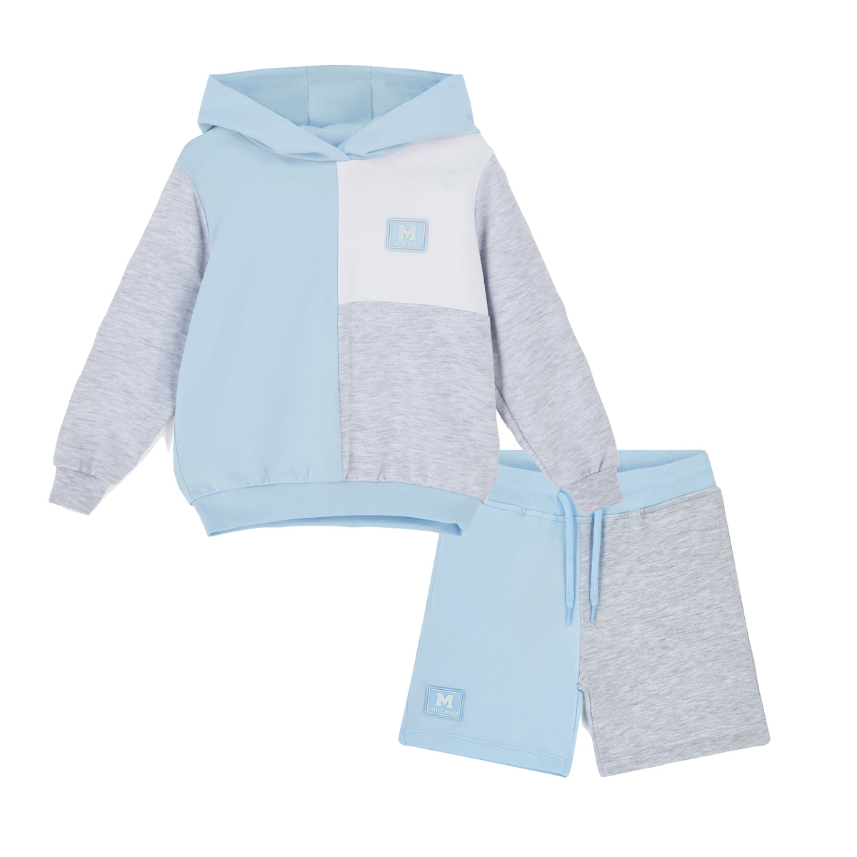 Mitch & Son Boys Blue 'Omar' Hooded Short Set