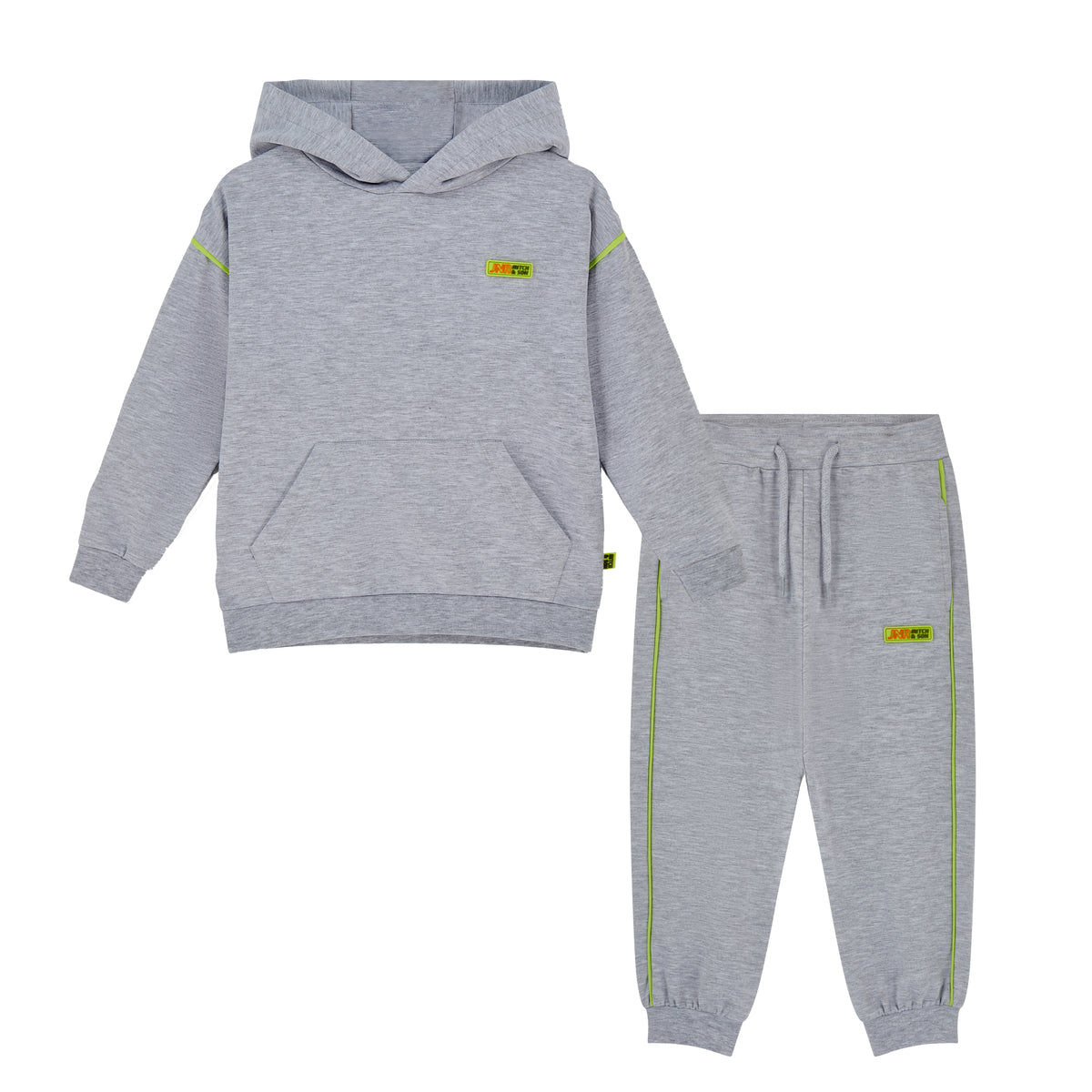 Mitch & Son Boys Grey 'Reese' Jogsuit
