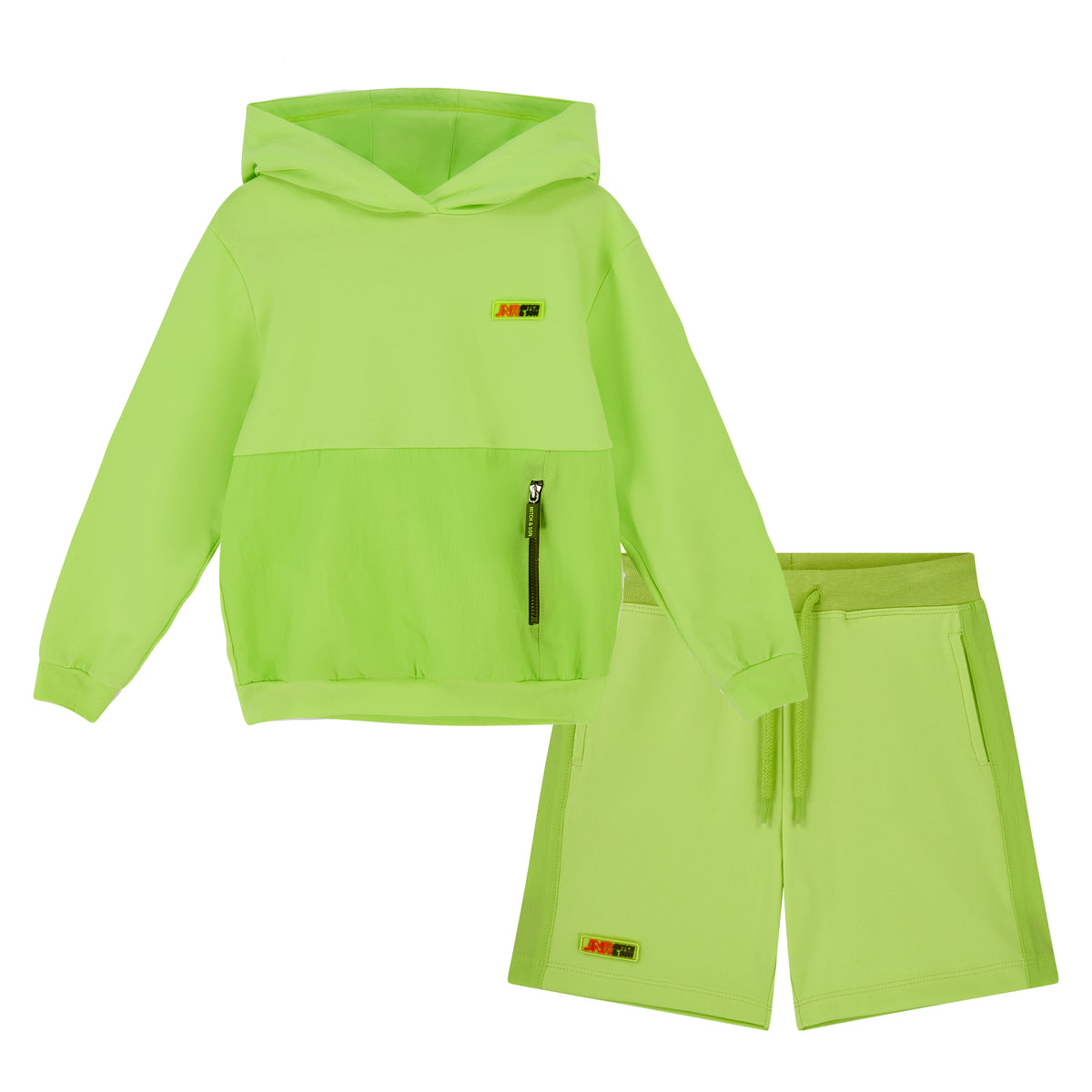 Mitch & Son Boys Lime 'Ronan' Hoodie Shorts Set