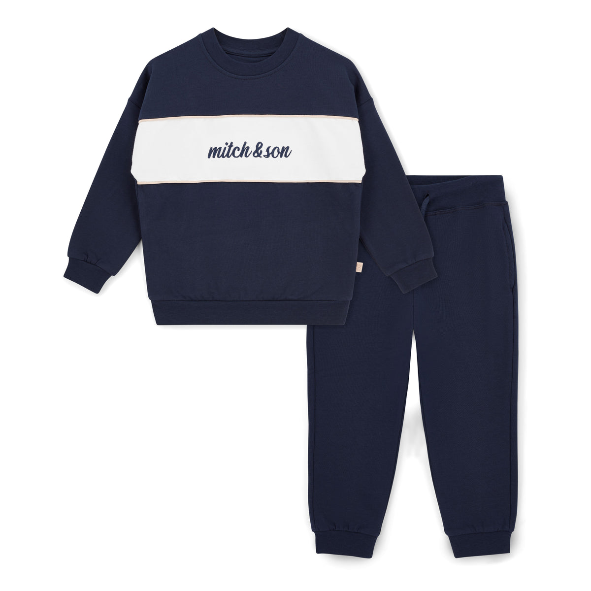 Mitch & Son Boys Navy Sean Jogsuit