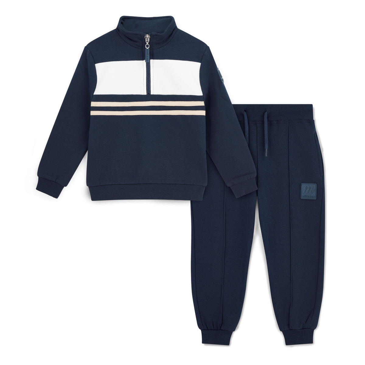 Mitch & Son Boys Navy Samson Jogsuit