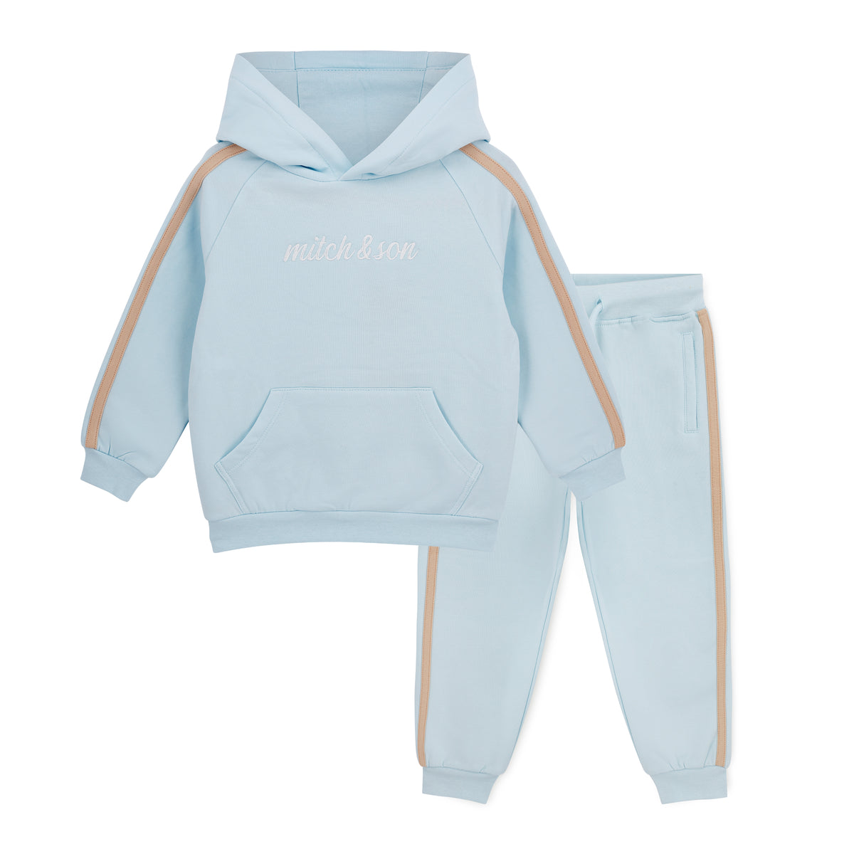 Mitch & Son Boys Blue Scott Hooded Jogsuit