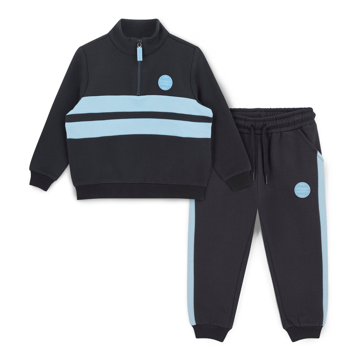 Mitch & Son Boys Black Walker Jogsuit
