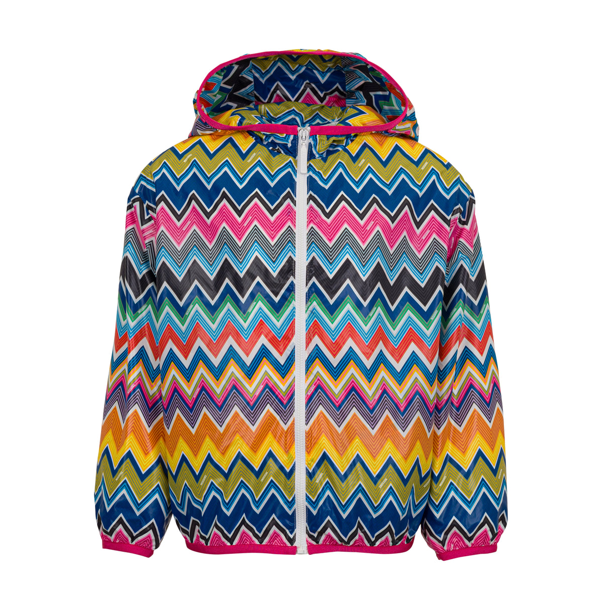 Missoni Girls Multi Zig Zag Hooded Jacket