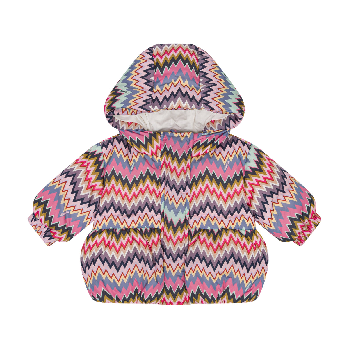 Missoni Baby Pink & Purple Zig Zag Coat