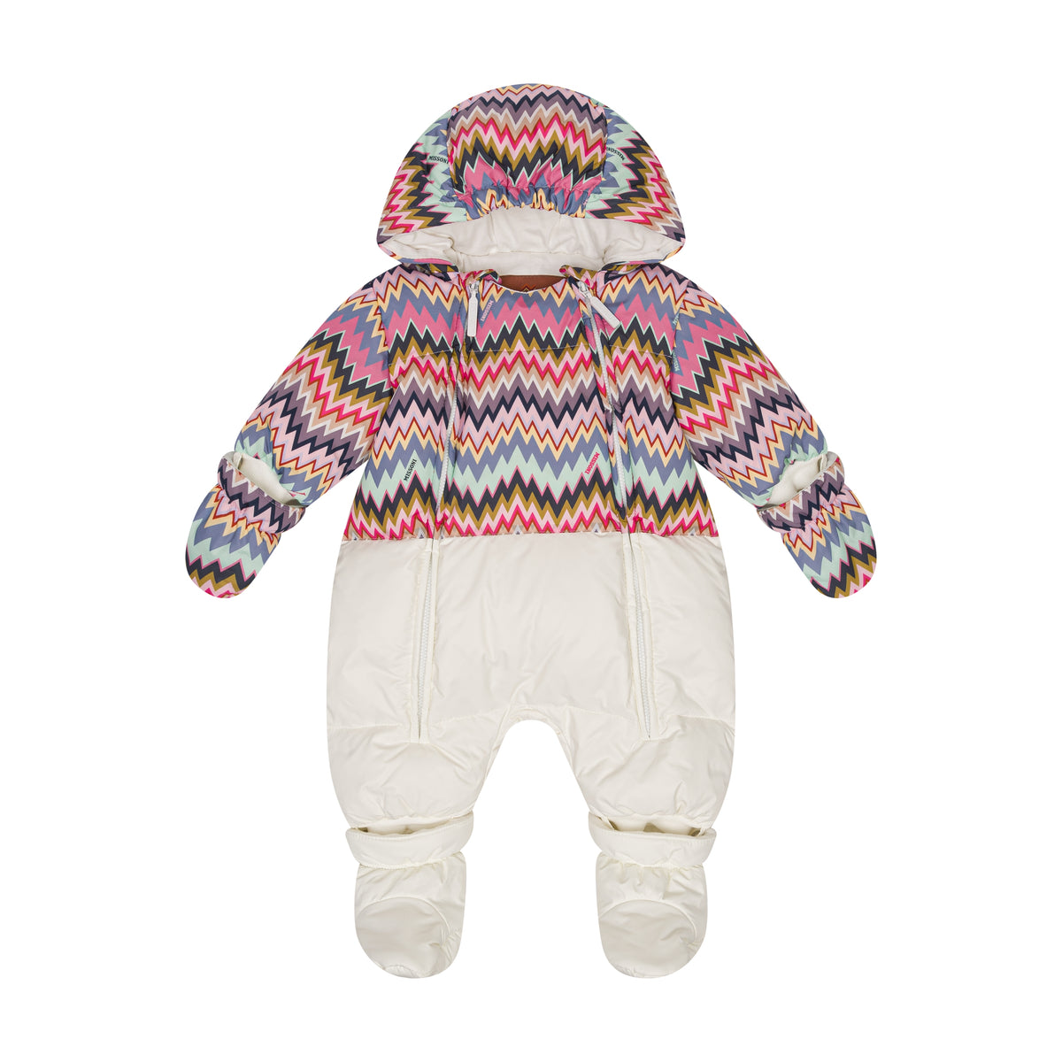 Missoni Baby Pink & Purple Zig Zag Snowsuit