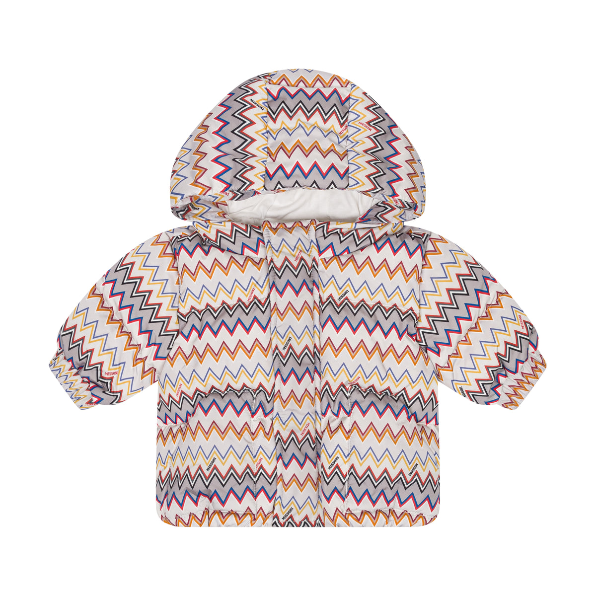 Missoni Baby Grey & Multi Zig Zag Coat