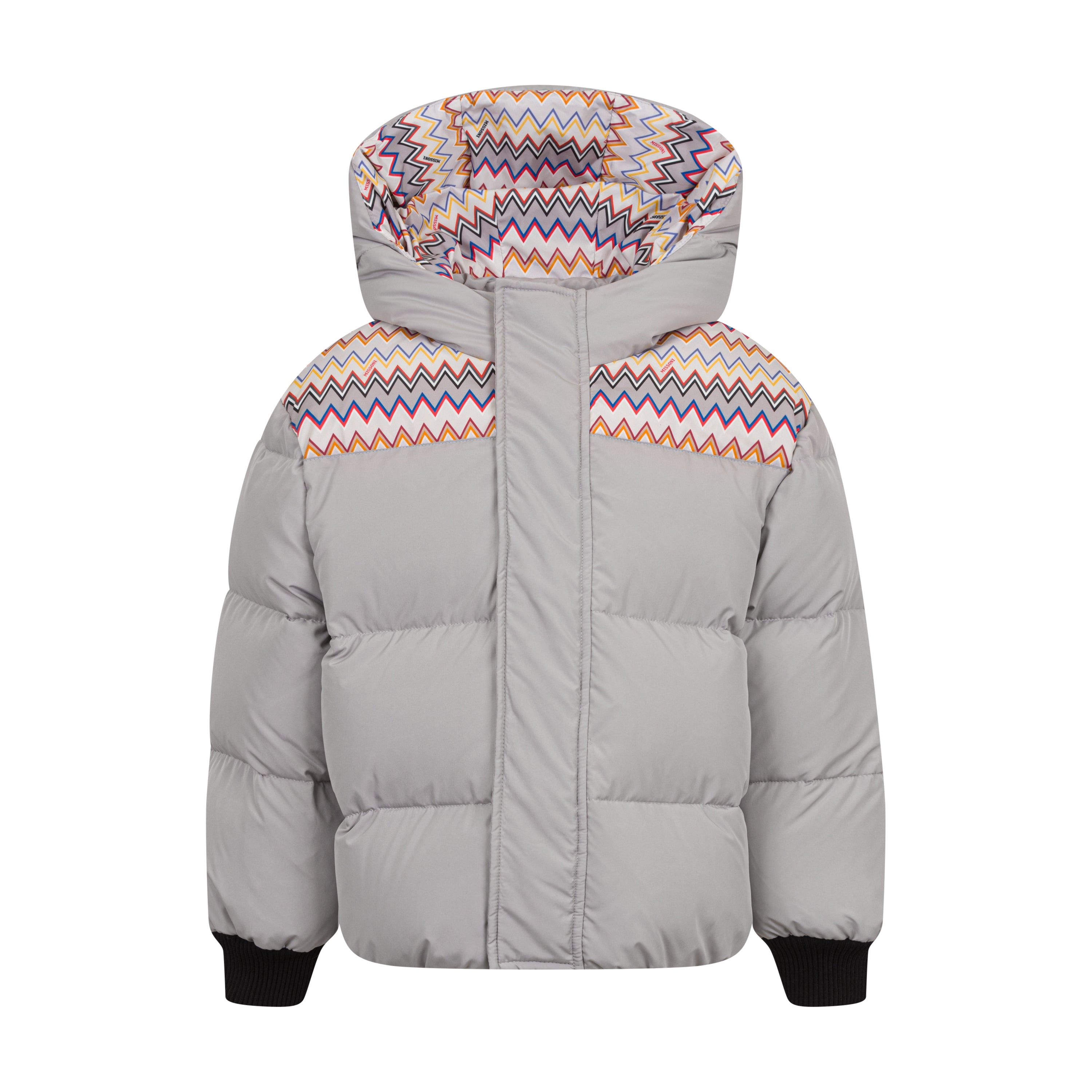 Missoni Boys Grey Zig Zag Coat | Nuvola Childrenswear