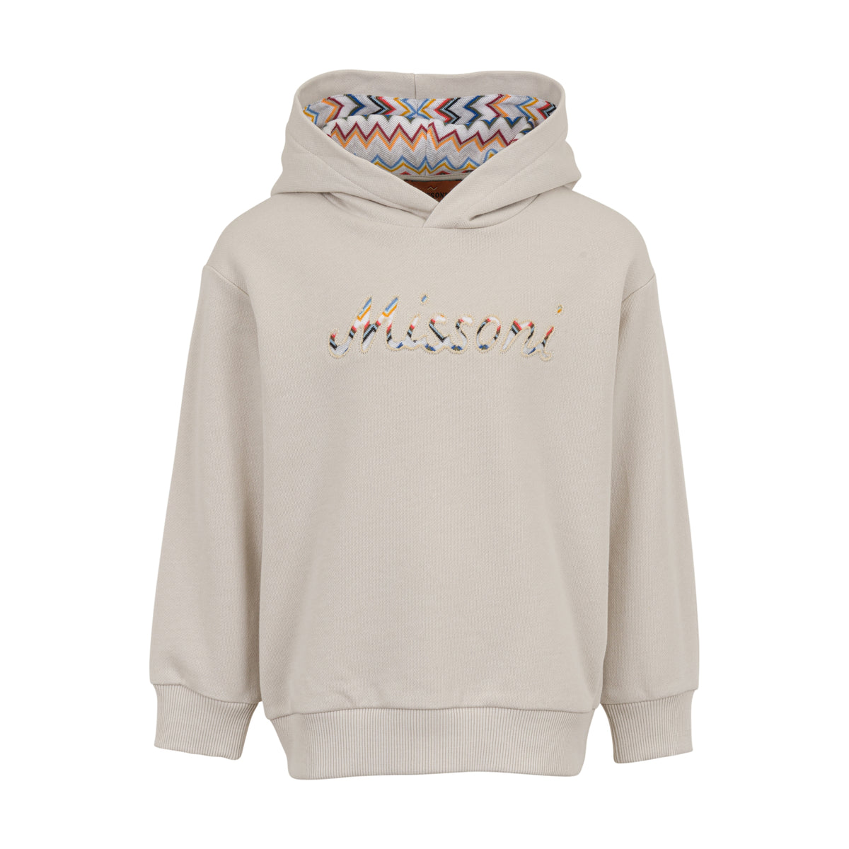 Missoni Boys Beige Logo Hoodie