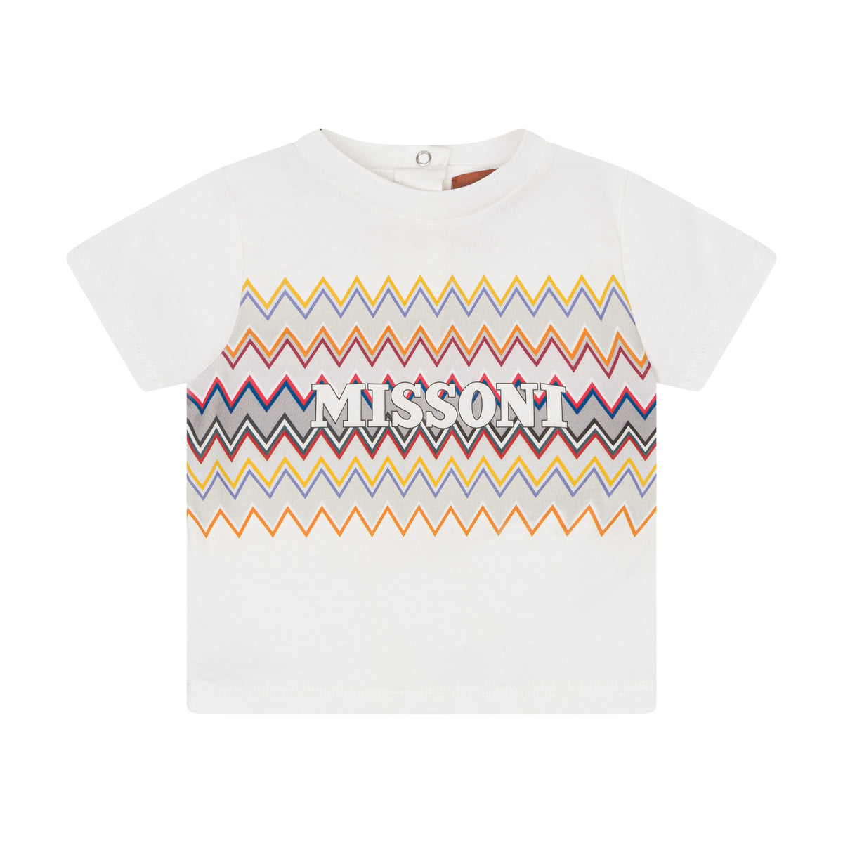 Missoni Baby White Zig Zag T-Shirt
