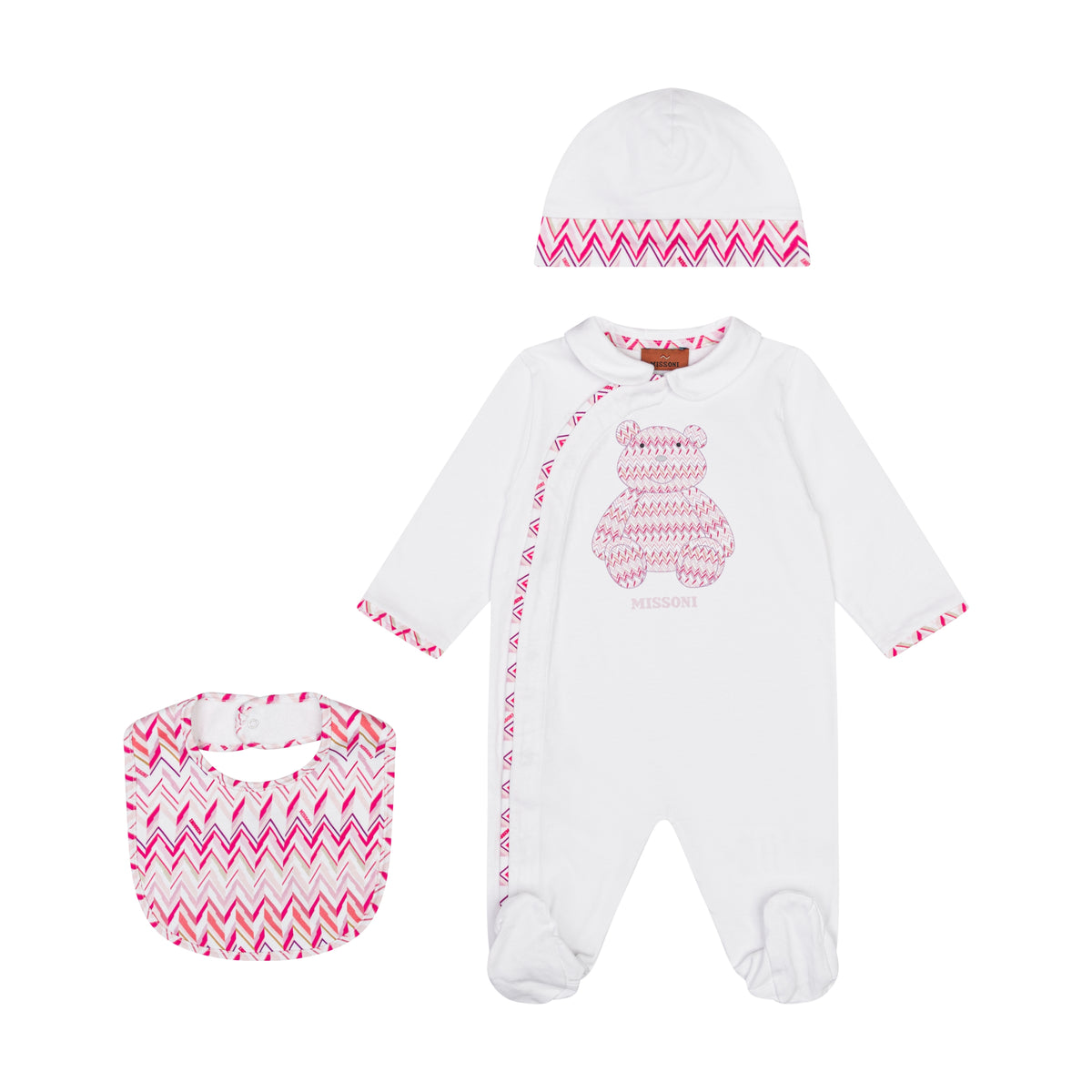 Missoni Baby Pink Bear Zig Zag Gift Set