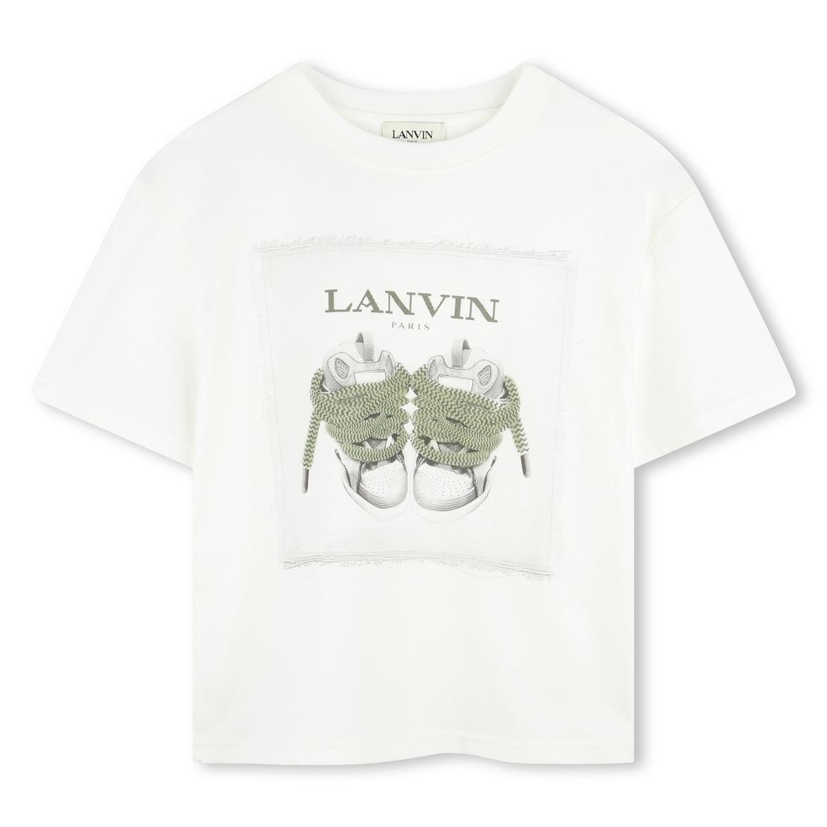 Lanvin Boys White Trainers T-Shirt