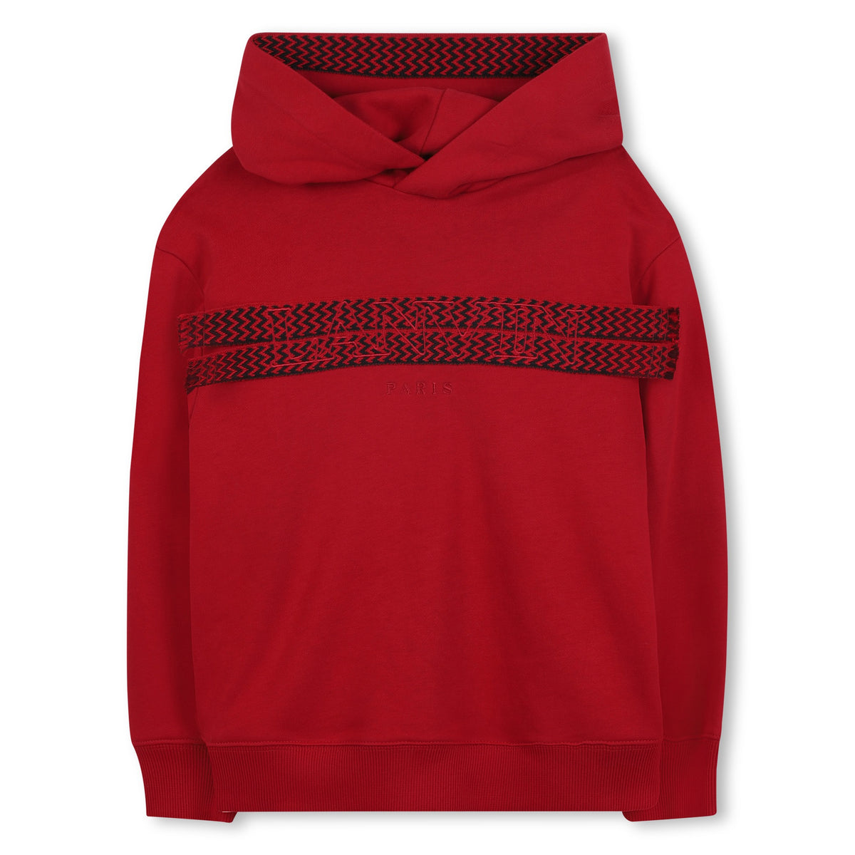 Lanvin Boys Red Logo Hoodie