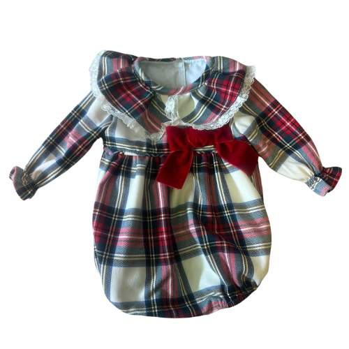 Puro Mimo Red Tartan Romper