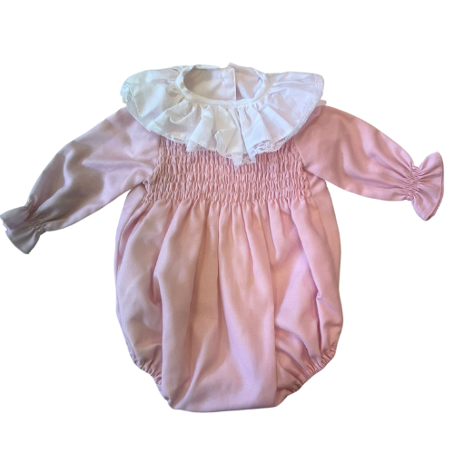 Puro Mimo Pink Collared Romper