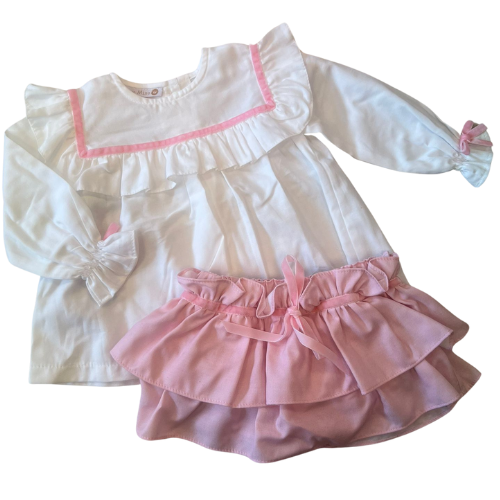 Puro Mimo Pink Frill Bloomer Outfit