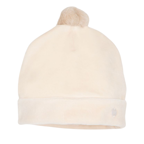 Patachou Baby Beige Pom Pom Hat