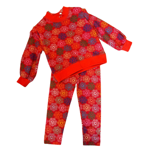 Agatha Ruiz de la Prada Red Heart Leggings Set