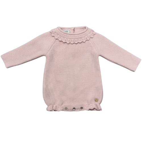 Pangasa Baby Pink Knit Romper