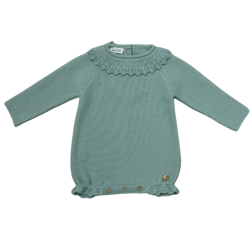 Pangasa Baby Green Knit Romper