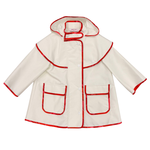 Emilio Pucci Girls Ivory Frill Jacket