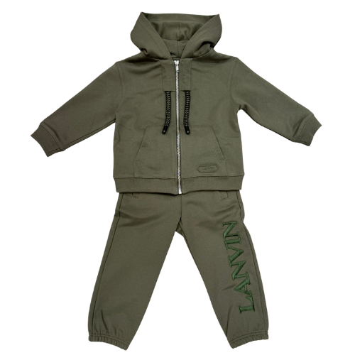 Lanvin Boys Green Logo Jogsuit