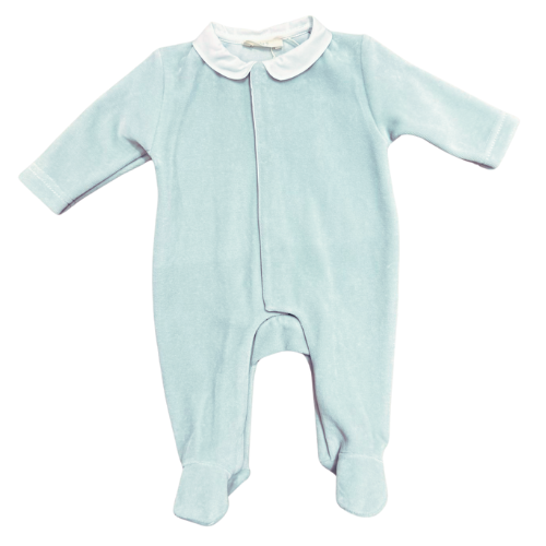 Baby Gi Mint Green Velour Wings Babygrow