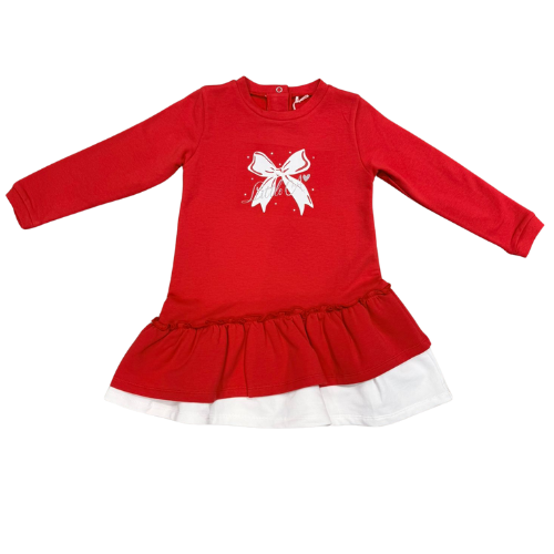 Little A Baby Red Bow Katrina Dress