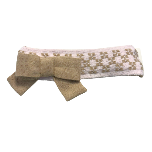 Rahigo Baby Girls Pink & Brown Bow Headband