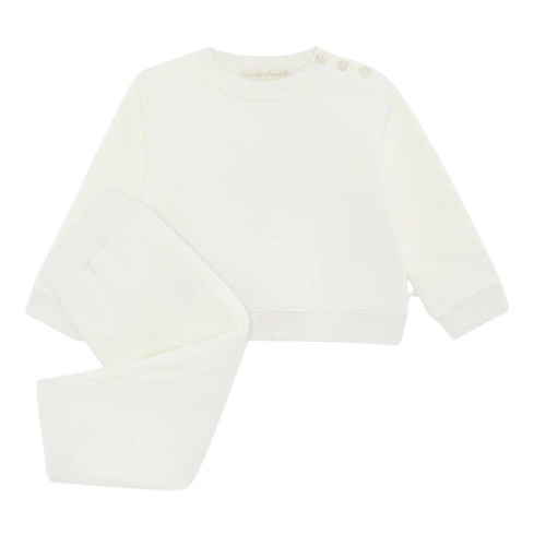 Marie Chantal Ivory Velour Wing Tracksuit