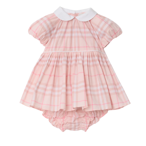 Burberry Baby Aria Pink Check Dress & Bloomers
