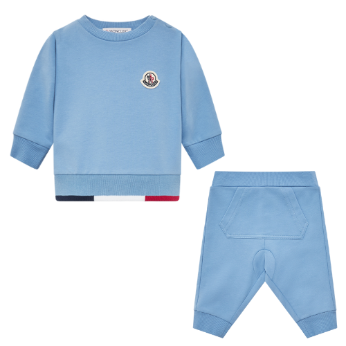 Moncler Enfant Baby Blue Logo Tracksuit