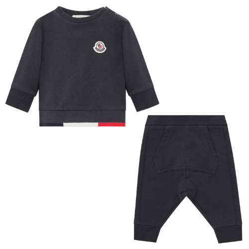 Moncler Enfant Baby Navy Logo Tracksuit