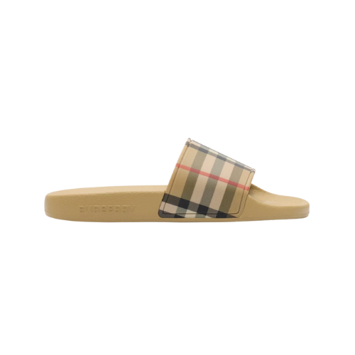 Burberry Kids Sand Check Sliders