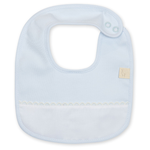 Baby Gi Blue Scallop Edge Bib