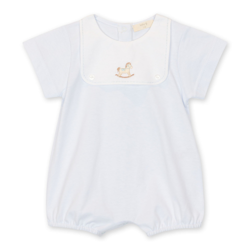 Baby Gi Blue Rocking Horse Romper