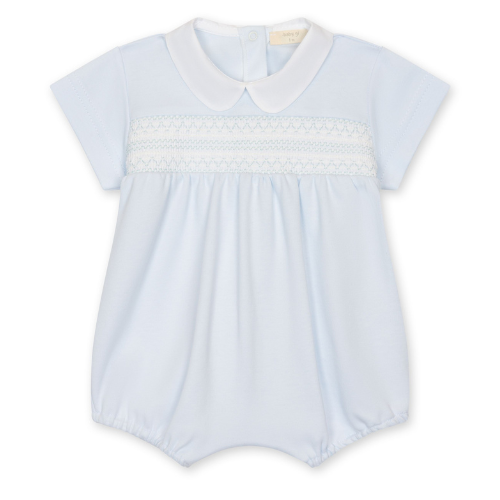 Baby Gi Blue Smocking Romper