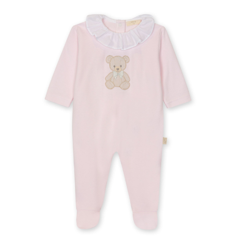 Baby Gi Pink Teddy Cotton Babygrow